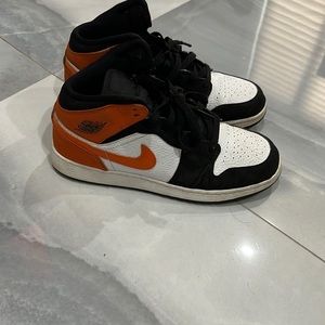 Nike Black, White, and Orange Sneakers